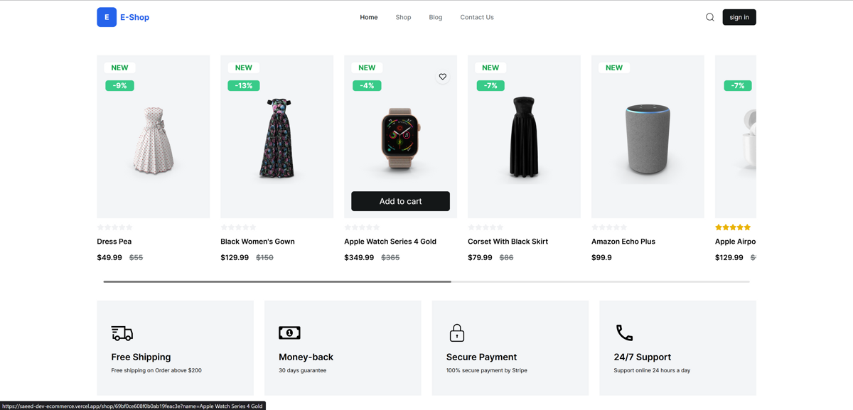 E-commerce(Next.JS)